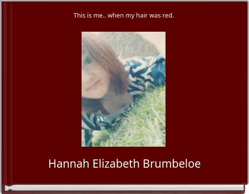 This is me.. when my hair was red.