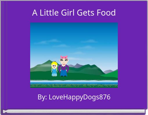 A Little Girl Gets Food