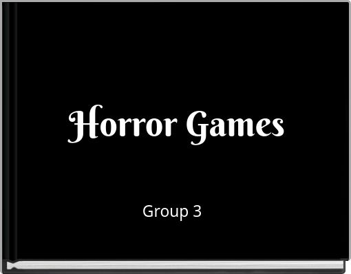 Front cover of 'Horror Games' 