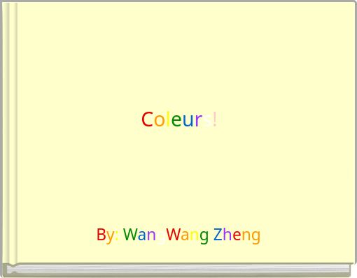 Front cover of 'Coleurs!' 