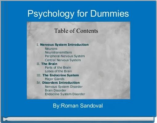 Psychology for Dummies