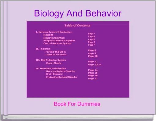 Biology And Behavior