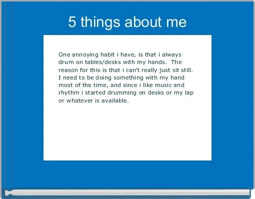 5 things about me