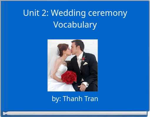 Front cover of 'Unit 2: Wedding ceremony Vocabulary' 