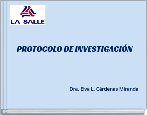 Front cover of 'PROTOCOLO DE INVESTIGACIÓN' 