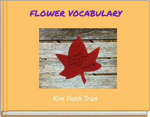 FLOWER VOCABULARY