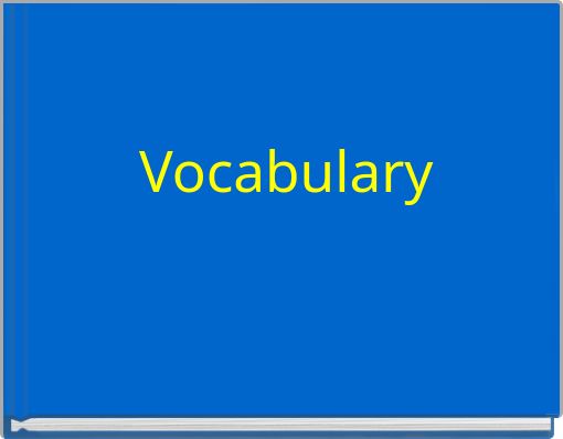 Vocabulary