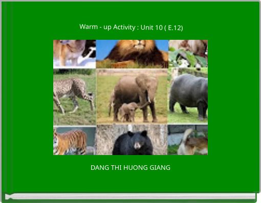 Warm - up Activity : Unit 10 ( E.12) e
