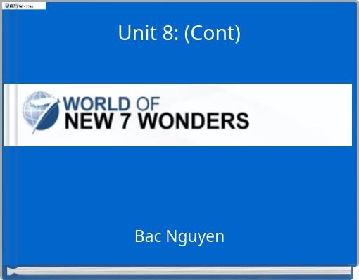 Unit 8: (Cont)
