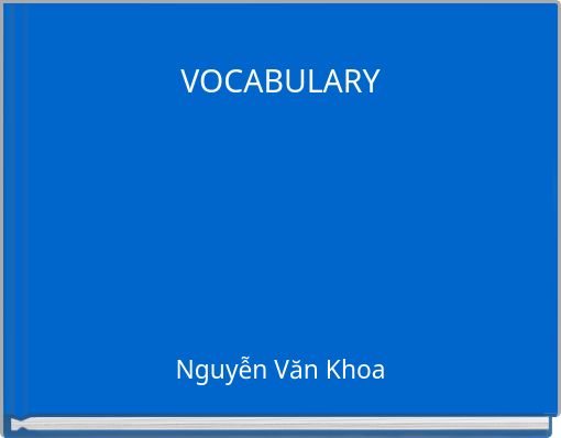 VOCABULARY