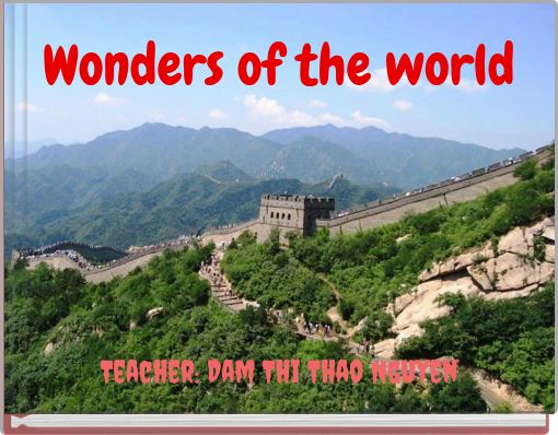 Front cover of 'Wonders of the world' 