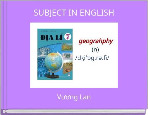SUBJECT IN ENGLISH