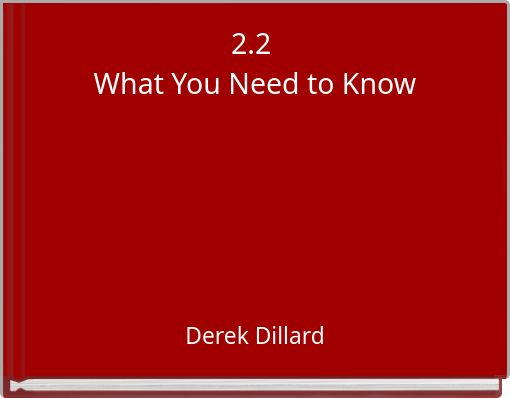 2.2 What You Need to Know