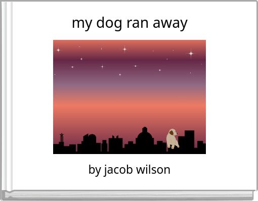 Front cover of 'my dog ran away' 