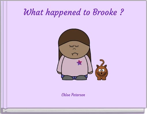 Front cover of 'What happened to Brooke ?' 