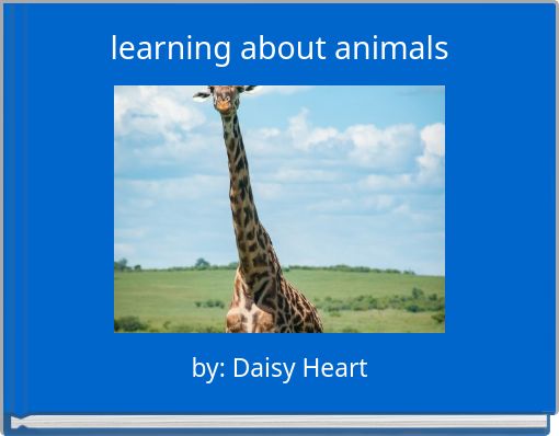 Front cover of 'learning about animals' 