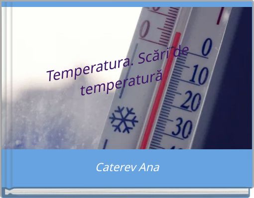 Front cover of 'Temperatura. Scări de temperatură' 
