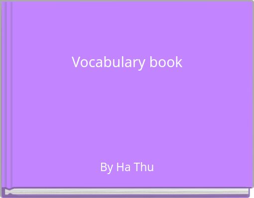 Vocabulary book