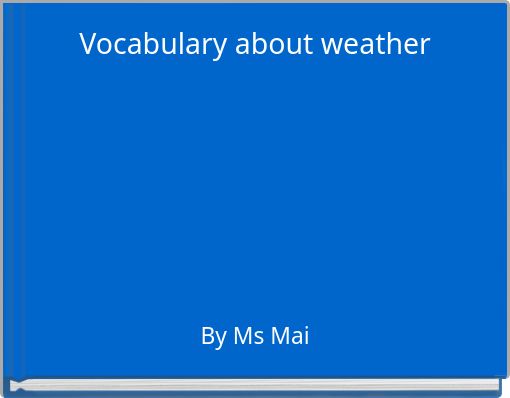 Vocabulary about weather