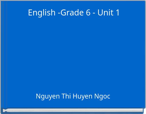 English -Grade 6 - Unit 1