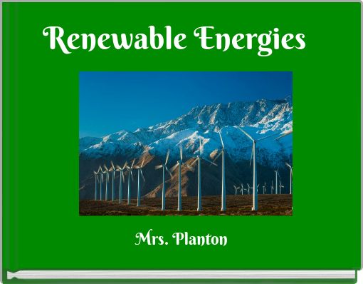 Front cover of 'Renewable Energies' 