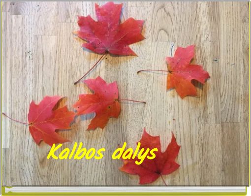 Book Cover for: Kalbos dalys