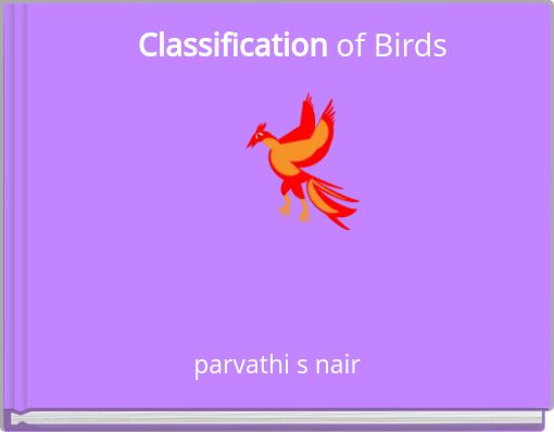 Front cover of 'Classification of Birds' 