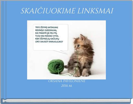 Front cover of 'SKAIČIUOKIME LINKSMAI' 