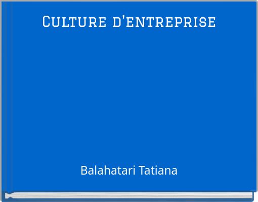 Culture d'entreprise