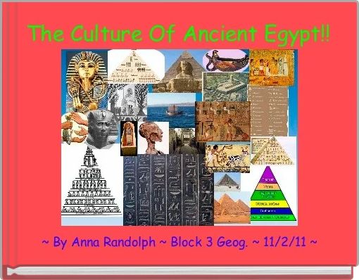 Front cover of 'The Culture Of Ancient Egypt!!' 