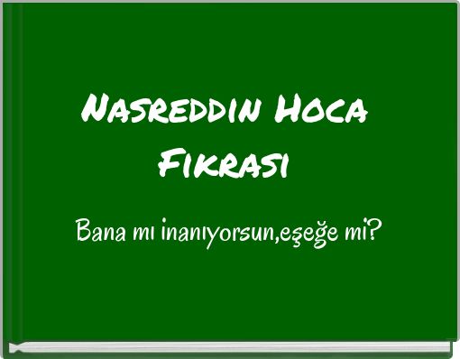 Nasreddin Hoca Fıkrası