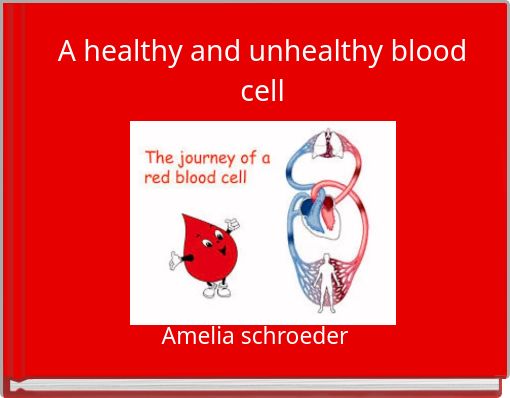A healthy and unhealthy blood cell