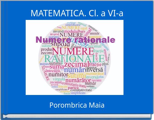 MATEMATICA. Cl. a VI-a