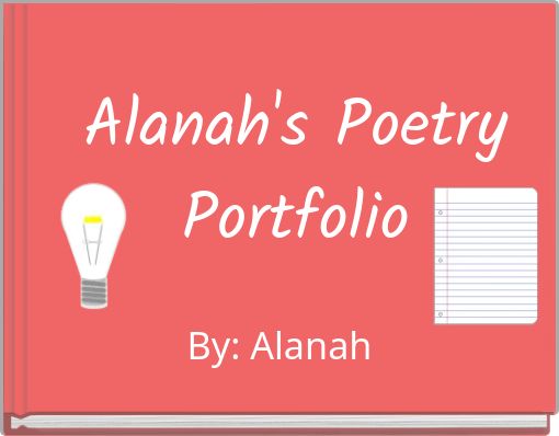 Front cover of 'Alanah's Poetry Portfolio' 