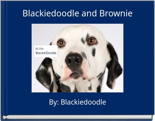Blackiedoodle and Brownie