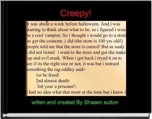 Front cover of 'Creepy!' 