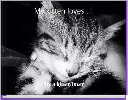 My kitten loves ....