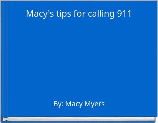 Macy's tips for calling 911