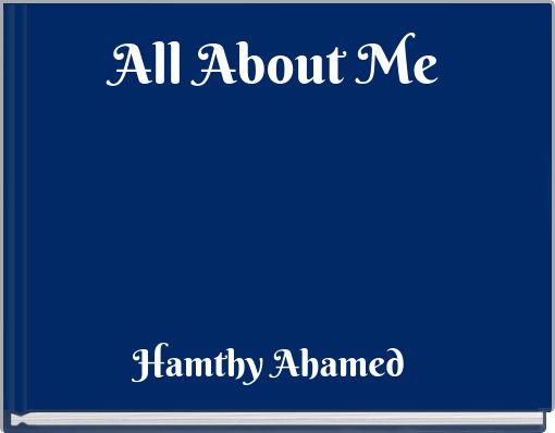 Front cover of 'All About Me' 
