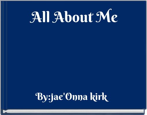 Front cover of 'All About Me' 