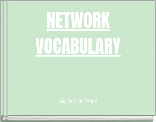 NETWORK VOCABULARY