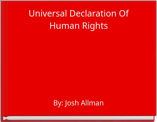 Universal Declaration Of Human Rights