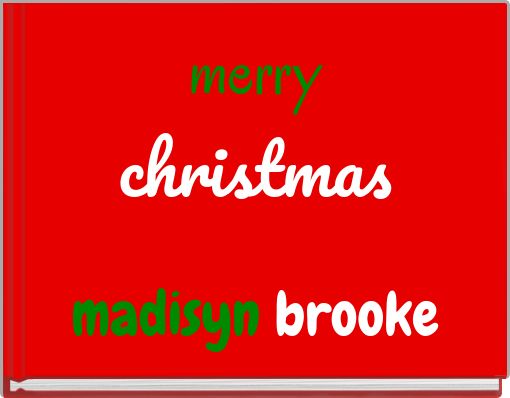 Front cover of 'merry christmas' 