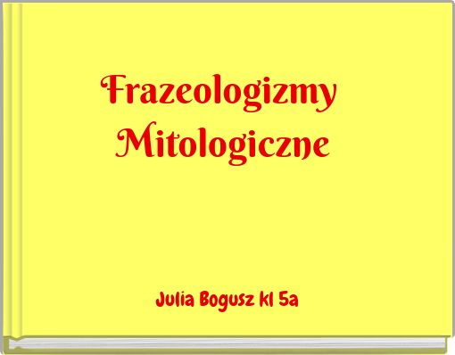 Book Cover for: Frazeologizmy Mitologiczne