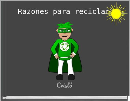 Front cover of 'Razones para reciclar' 