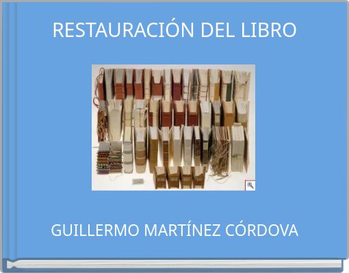 Front cover of 'RESTAURACIÓN DEL LIBRO' 