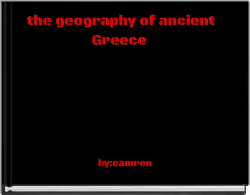 the geography of ancient Greece