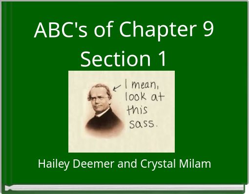 Front cover of 'ABC's of Chapter 9 Section 1' 
