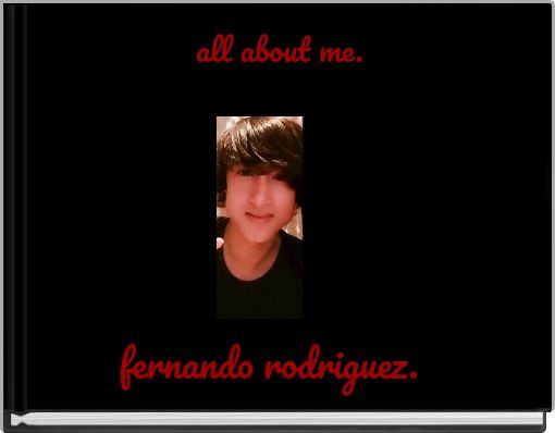 Front cover of 'all about me.' 