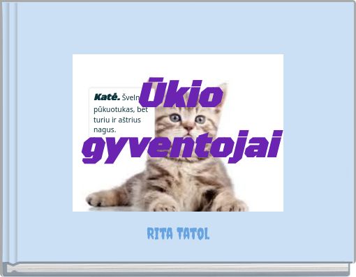 Front cover of 'Ūkio gyventojai' 